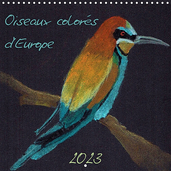 Oiseaux colorés d'Europe (Calendrier mural 2023 300 × 300 mm Square), Martin Rothenhöfer