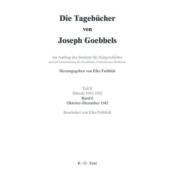 Oktober - Dezember 1942, Joseph Goebbels