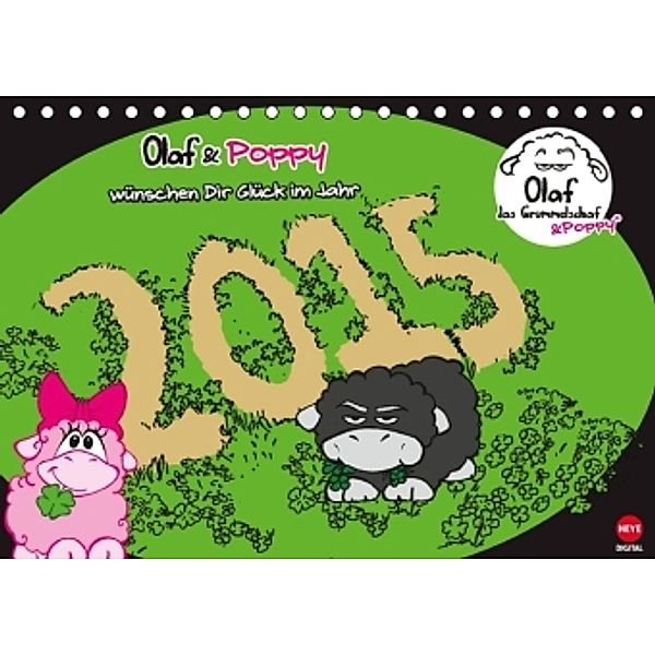 Olaf das Grummelschaf & Poppy (Tischkalender 2015 DIN A5 quer), Studio B