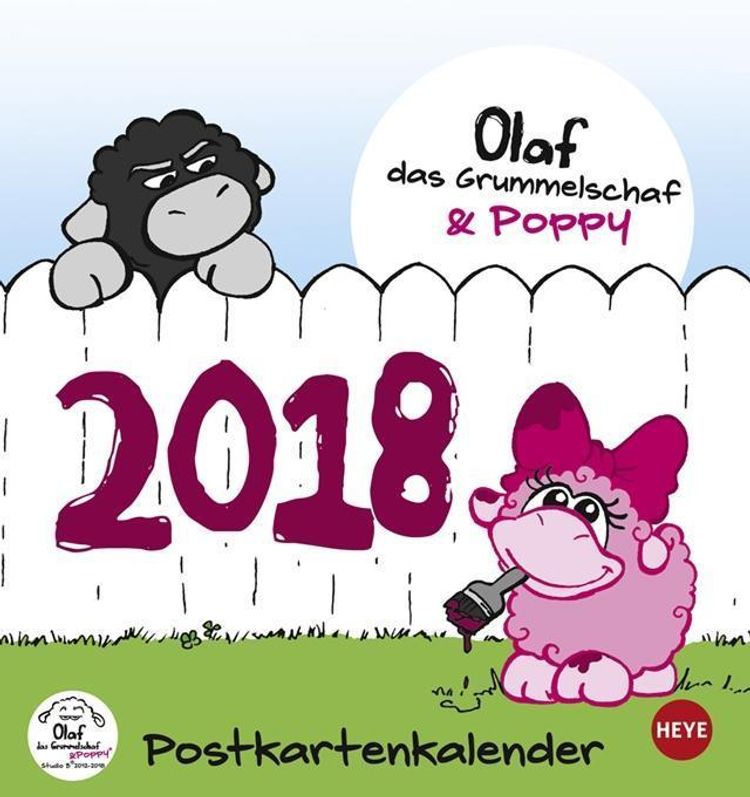 Olaf und Poppy, das Grummelschaf Postkartenkalender 2018 - Kalender  bestellen