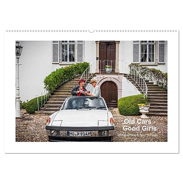 Old Cars - Good Girls (colour) (Wandkalender 2024 DIN A2 quer), CALVENDO Monatskalender, Petra Klein und Gabi Schweer