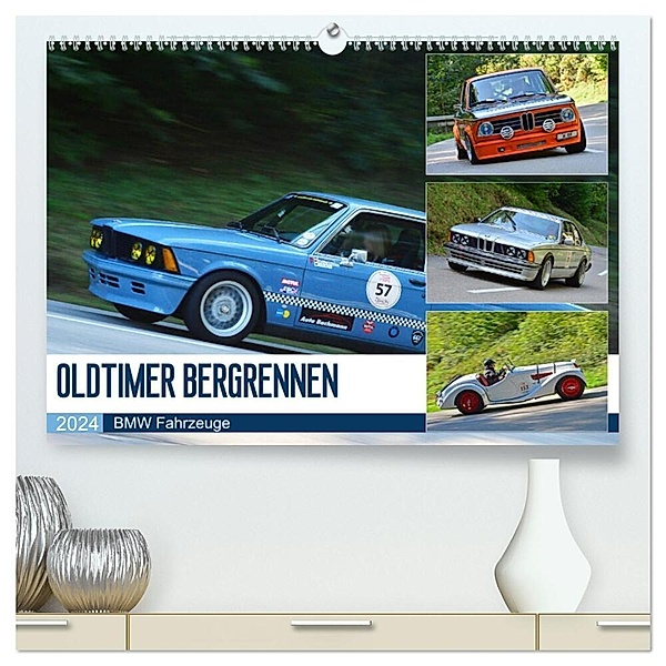 OLDTIMER BERGRENNEN - BMW Fahrzeuge (hochwertiger Premium Wandkalender 2024 DIN A2 quer), Kunstdruck in Hochglanz, Ingo Laue