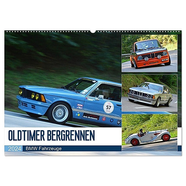 OLDTIMER BERGRENNEN - BMW Fahrzeuge (Wandkalender 2024 DIN A2 quer), CALVENDO Monatskalender, Ingo Laue