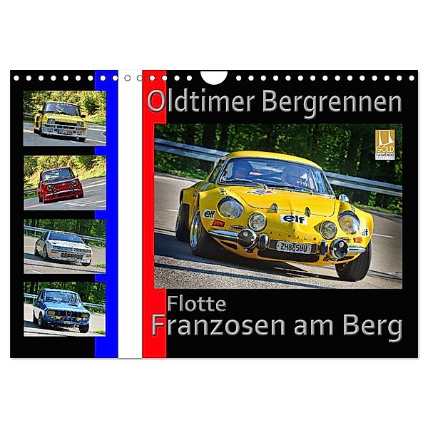 Oldtimer Bergrennen Flotte Franzosen am Berg (Wandkalender 2025 DIN A4 quer), CALVENDO Monatskalender, Calvendo, Ingo Laue