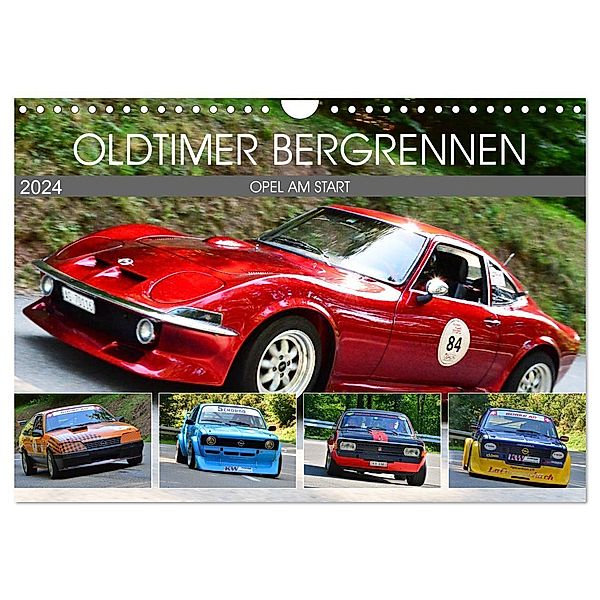 OLDTIMER BERGRENNEN - OPEL AM START (Wandkalender 2024 DIN A4 quer), CALVENDO Monatskalender, Ingo Laue