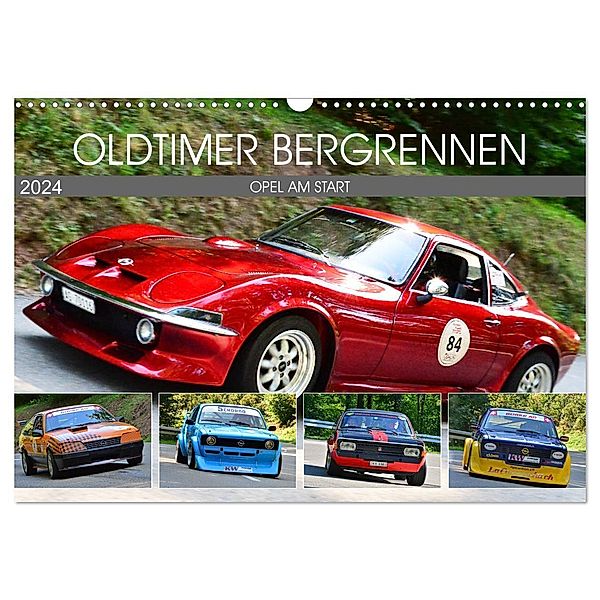 OLDTIMER BERGRENNEN - OPEL AM START (Wandkalender 2024 DIN A3 quer), CALVENDO Monatskalender, Ingo Laue