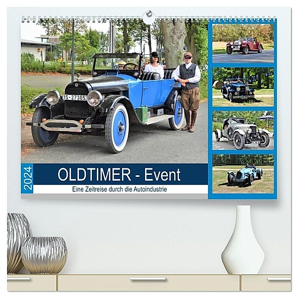 OLDTIMER-Event (hochwertiger Premium Wandkalender 2024 DIN A2 quer), Kunstdruck in Hochglanz, Günther Klünder