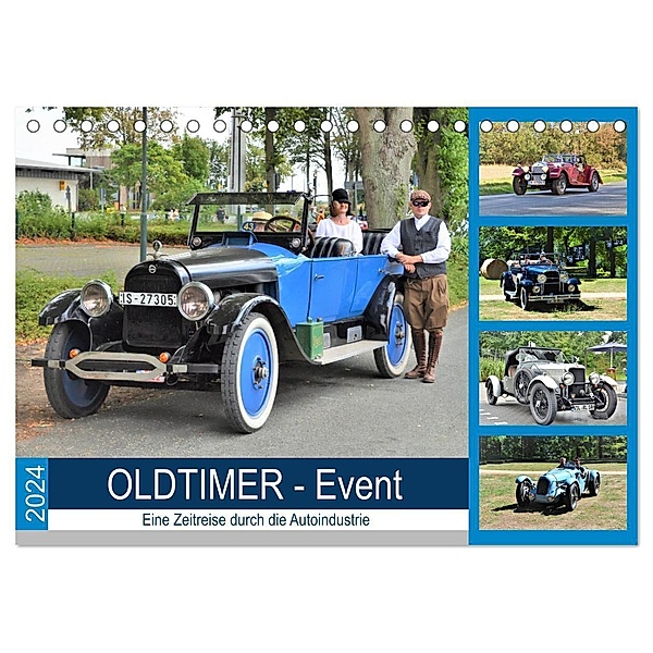 OLDTIMER-Event (Tischkalender 2024 DIN A5 quer), CALVENDO Monatskalender, Günther Klünder
