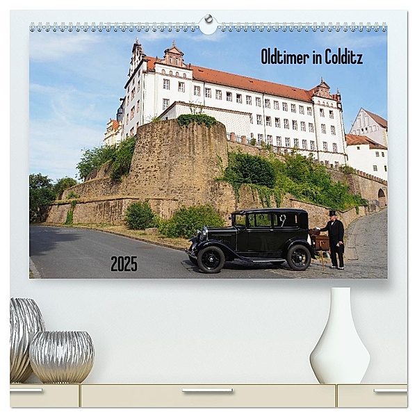 Oldtimer in Colditz (hochwertiger Premium Wandkalender 2025 DIN A2 quer), Kunstdruck in Hochglanz, Calvendo, Thilo Seidel