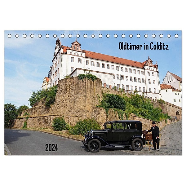Oldtimer in Colditz (Tischkalender 2024 DIN A5 quer), CALVENDO Monatskalender, Thilo Seidel