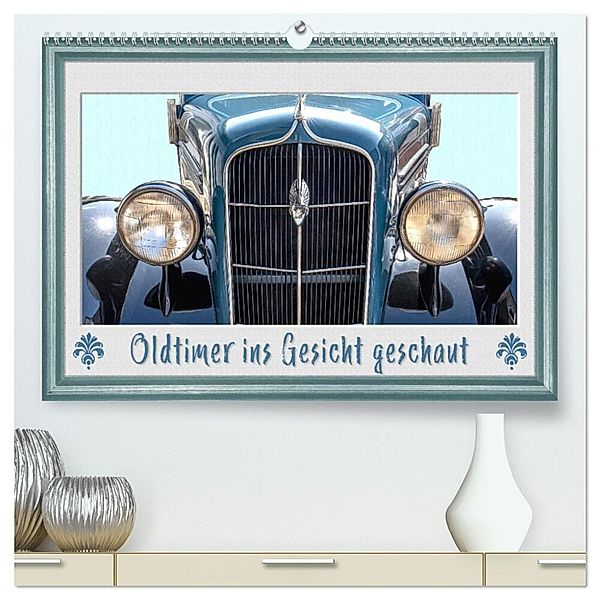 Oldtimer ins Gesicht geschaut (hochwertiger Premium Wandkalender 2024 DIN A2 quer), Kunstdruck in Hochglanz, Dieter Gödecke