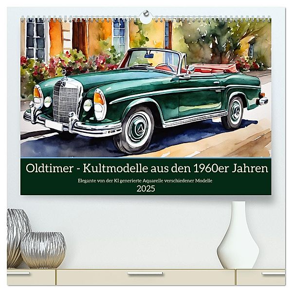 Oldtimer - Kultmodelle aus den 1960er Jahren (hochwertiger Premium Wandkalender 2025 DIN A2 quer), Kunstdruck in Hochglanz, Calvendo, Claudia Kleemann