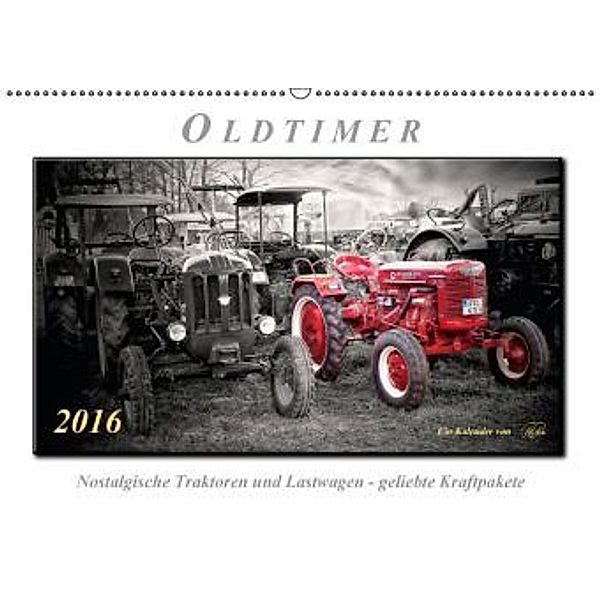 Oldtimer - nostalgische Traktoren und Lastwagen AT-Version (Wandkalender 2016 DIN A2 quer), Peter Roder