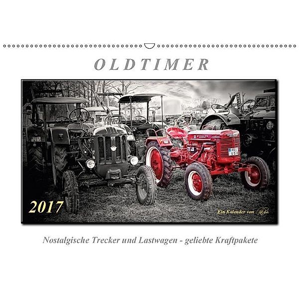 Oldtimer - nostalgische Trecker und Lastwagen (Wandkalender 2017 DIN A2 quer), Peter Roder
