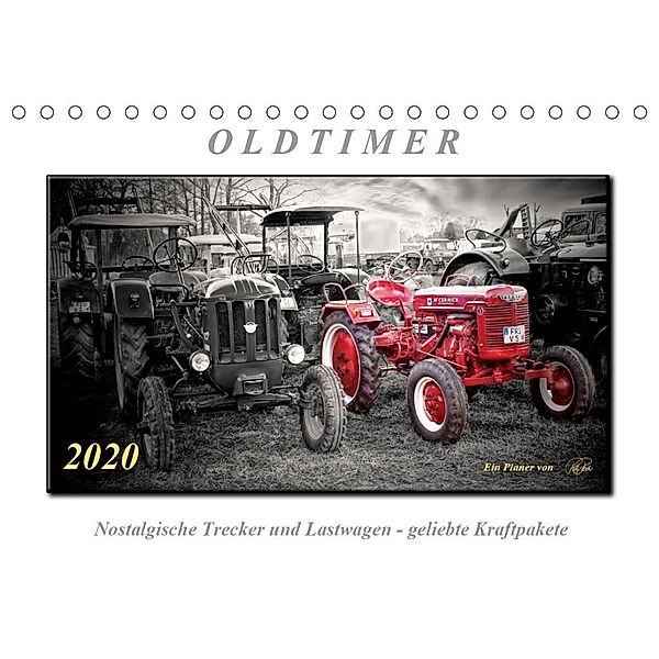 Oldtimer - nostalgische Trecker und Lastwagen (Tischkalender 2020 DIN A5 quer), Peter Roder