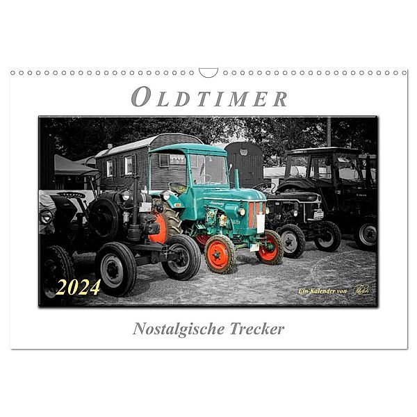 Oldtimer - nostalgische Trecker (Wandkalender 2024 DIN A3 quer), CALVENDO Monatskalender, Peter Roder