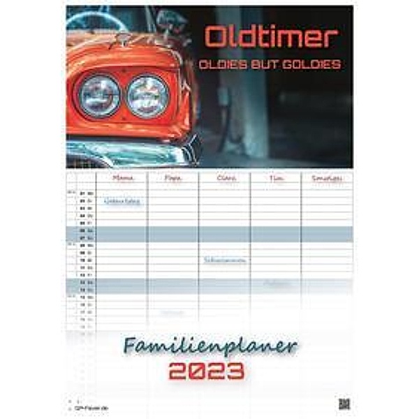 Oldtimer - OLDIES BUT GOLDIES - 2023 - Kalender DIN A3 - (Familienplaner)