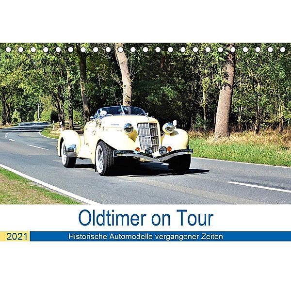 Oldtimer on Tour (Tischkalender 2021 DIN A5 quer), Günther Klünder