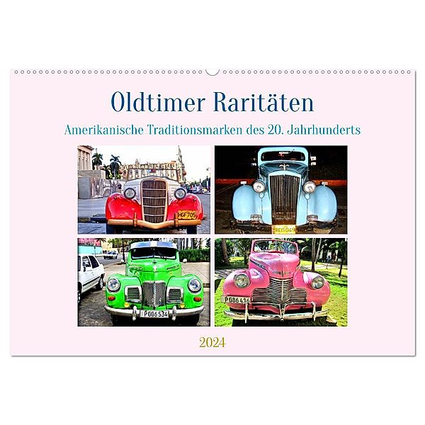 Oldtimer Raritäten - Amerkanische Traditionsmarken des 20. Jahrhunderts (Wandkalender 2024 DIN A2 quer), CALVENDO Monatskalender, Henning von Löwis of Menar