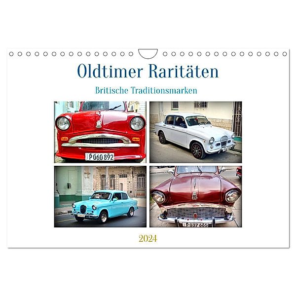 Oldtimer Raritäten - Britische Traditionsmarken (Wandkalender 2024 DIN A4 quer), CALVENDO Monatskalender, Henning von Löwis of Menar