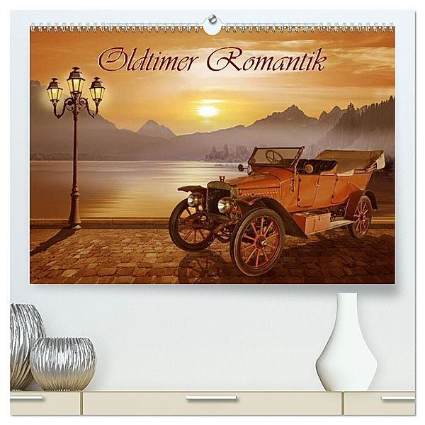 Oldtimer Romantik (hochwertiger Premium Wandkalender 2024 DIN A2 quer), Kunstdruck in Hochglanz, alias Mausopardia, Monika Jüngling