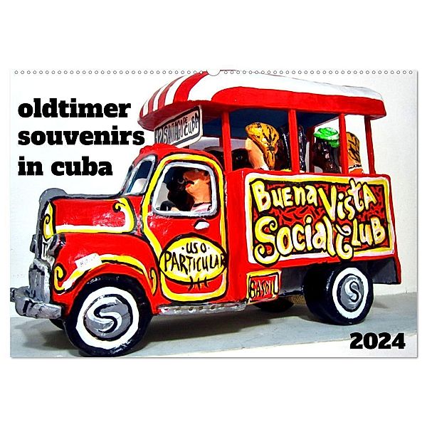 Oldtimer Souvenirs in Cuba (Wandkalender 2024 DIN A2 quer), CALVENDO Monatskalender, Henning von Löwis of Menar