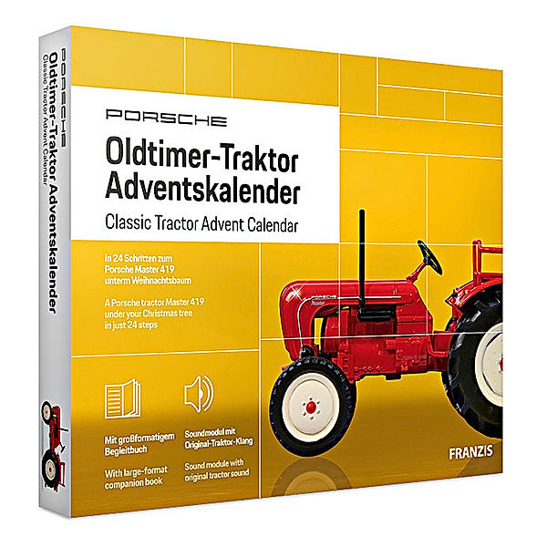 Oldtimer-Traktor Adventskalender Porsche 2023