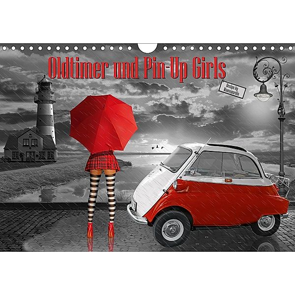 Oldtimer und Pin-Up Girls by Mausopardia (Wandkalender 2020 DIN A4 quer), Monika Jüngling alias Mausopardia