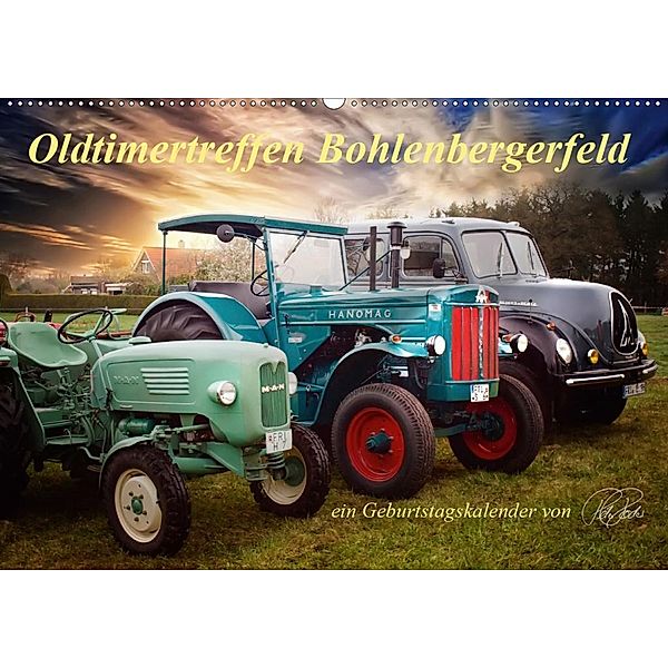 Oldtimertreffen Bohlenbergerfeld / CH-Version / Geburtstagskalender (Wandkalender 2020 DIN A2 quer), Peter Roder