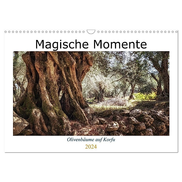 Olivenbäume auf Korfu (Wandkalender 2024 DIN A3 quer), CALVENDO Monatskalender, Ute Bernhardt