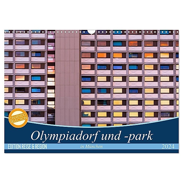 Olympiadorf und -park in München (Wandkalender 2024 DIN A3 quer), CALVENDO Monatskalender, Martina Schikore