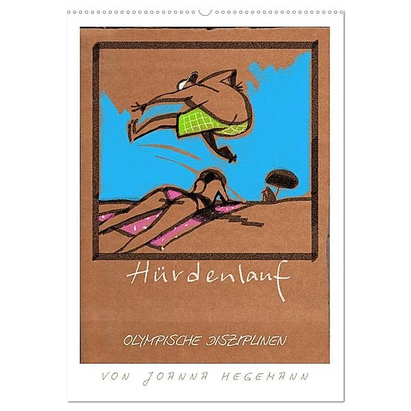 Olympische Disziplinen (Wandkalender 2024 DIN A2 hoch), CALVENDO Monatskalender, dieKleinert.de/Joanna Hegemann