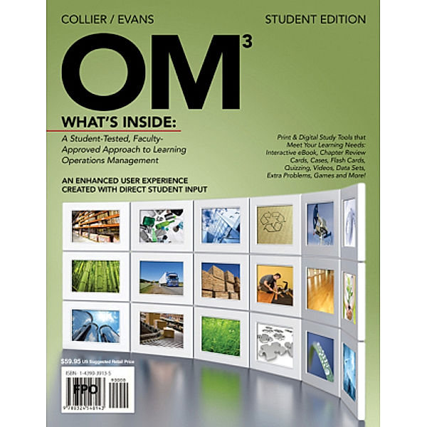 OM 3 (with Review Cards and Decision Sciences & Operations Management CourseMate with eBook Printed Access Card), m.  Bu, James Evans, David Collier