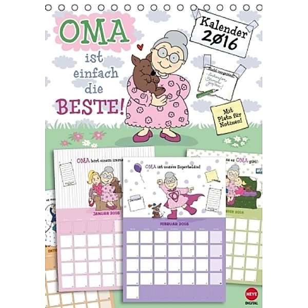 Oma ist die Beste - Planer (Tischkalender 2016 DIN A5 hoch), Studio B