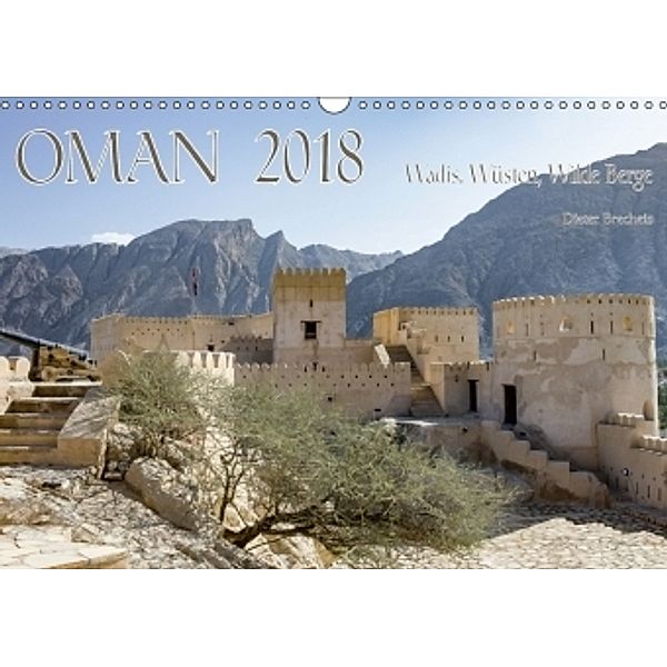 Oman 2018 - Wadis, Wüsten, Wilde Berge (Wandkalender 2018 DIN A3 quer), Dieter Brecheis