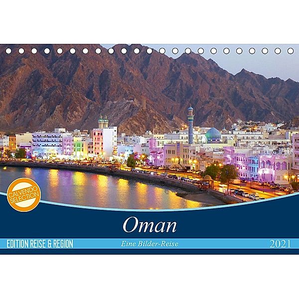 Oman - Eine Bilder-Reise (Tischkalender 2021 DIN A5 quer), Sebastian Heinrich
