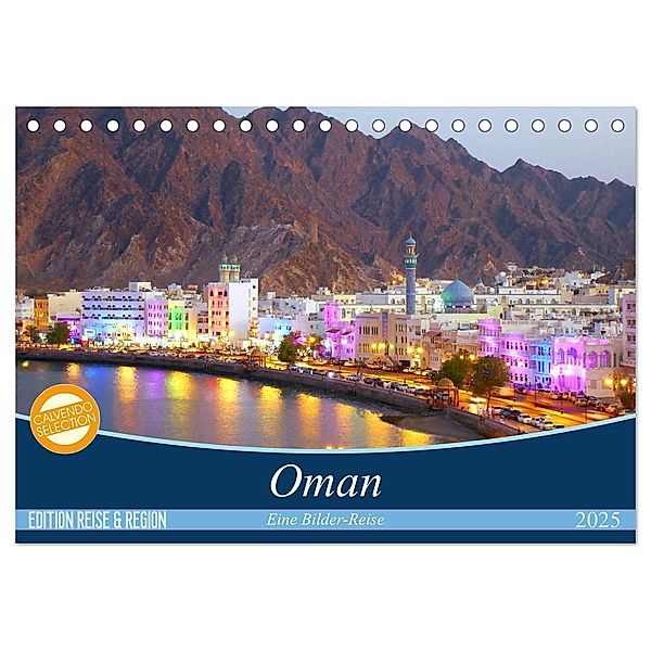 Oman - Eine Bilder-Reise (Tischkalender 2025 DIN A5 quer), CALVENDO Monatskalender, Calvendo, Sebastian Heinrich
