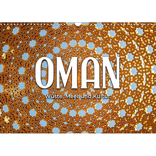 Oman - Wüste, Meer und Kultur. (Wandkalender 2023 DIN A3 quer), SF