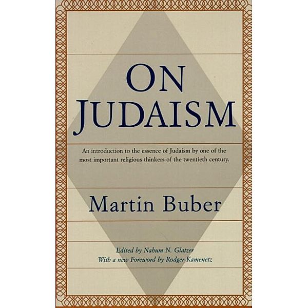 On Judaism, Martin Buber