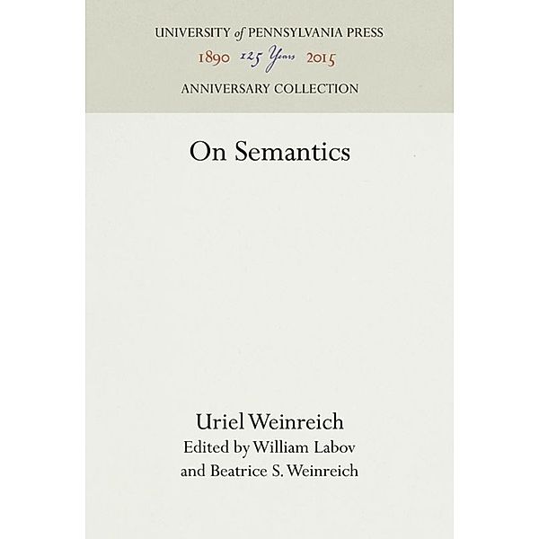 On Semantics, Uriel Weinreich