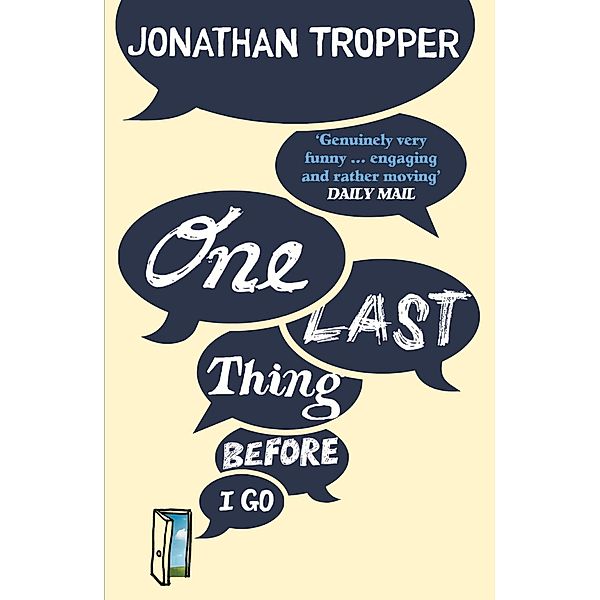 One Last Thing Before I Go, Jonathan Tropper