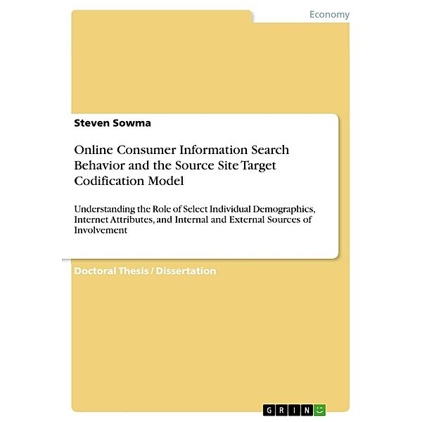 Online Consumer Information Search Behavior and the Source Site Target Codification Model, Steven Sowma