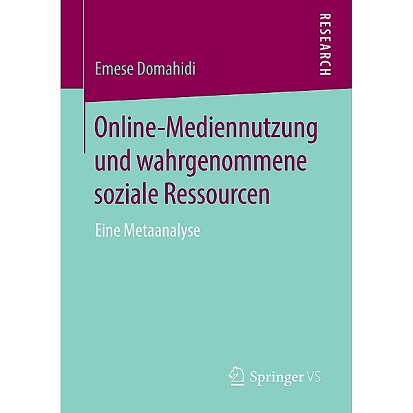 Online-Mediennutzung und wahrgenommene soziale Ressourcen, Emese Domahidi