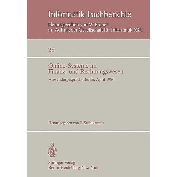 Online-Systeme im Finanz- und Rechnungswesen / Informatik-Fachberichte Bd.28