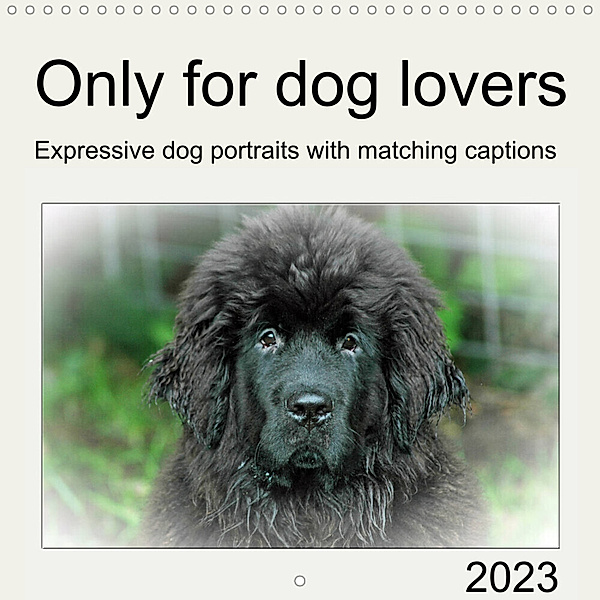 Only for dog lovers (Wall Calendar 2023 300 × 300 mm Square), Claudia Kleemann