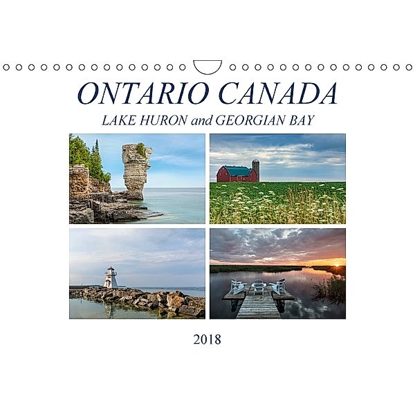 Ontario Canada, Lake Huron and Georgian Bay (Wall Calendar 2018 DIN A4 Landscape), Joana Kruse