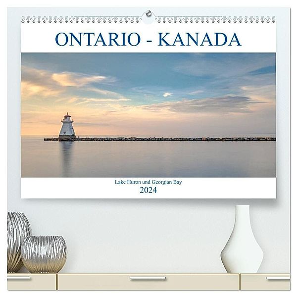 Ontario Kanada, Lake Huron und Georgian Bay (hochwertiger Premium Wandkalender 2024 DIN A2 quer), Kunstdruck in Hochglanz, Joana Kruse