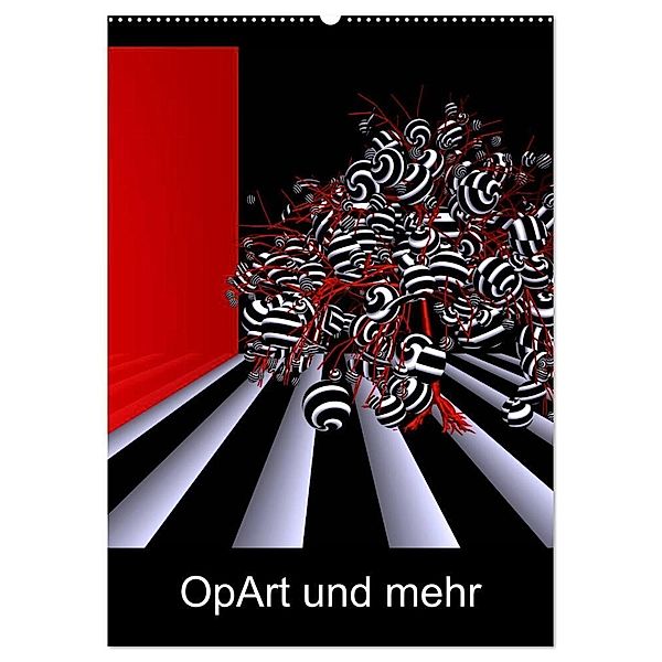 OpArt und mehr (Wandkalender 2024 DIN A2 hoch), CALVENDO Monatskalender, IssaBild