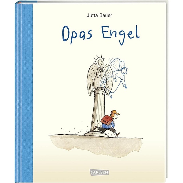 Opas Engel  - Jubiläumsausgabe im grossen Format in hochwertiger Ausstattung mit Halbleinen, Jutta Bauer