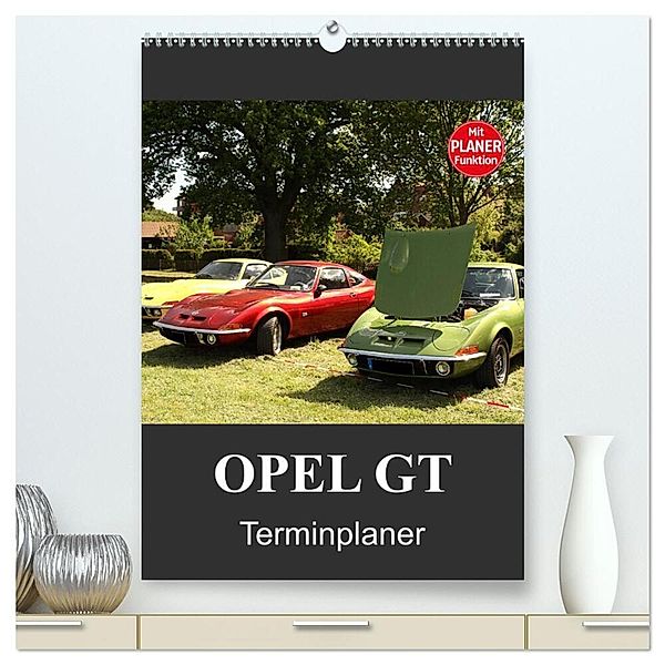 Opel GT Terminplaner (hochwertiger Premium Wandkalender 2024 DIN A2 hoch), Kunstdruck in Hochglanz, Anja Bagunk
